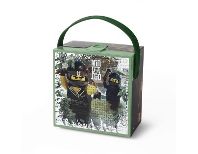 Lego Ninjago Movie box s rukojetí army zelená