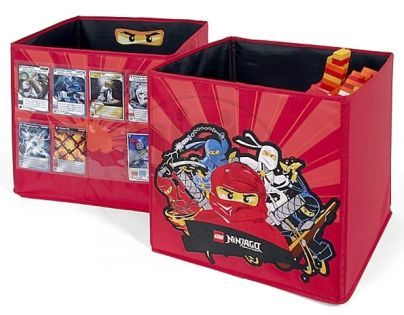 LEGO NINJAGO 012394 - Látkový box s průsvitkami na karty NINJAGO