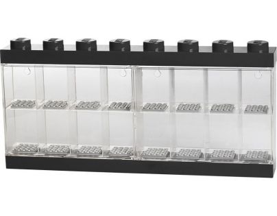 LEGO® Zberateľská skrinka na 16 minifigúrok Čierna farba