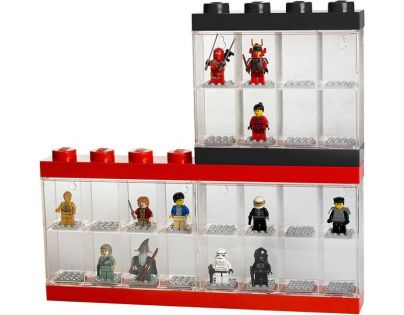 LEGO® Zberateľská skrinka na 16 minifigúrok Čierna farba