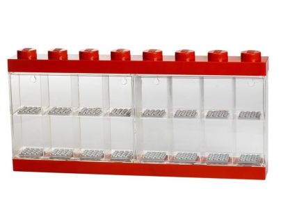 LEGO Zberateľská skrinka na 16 minifigúrok červená