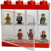 LEGO® zberateľská skrinka na 8 minifigúrok - červená 2