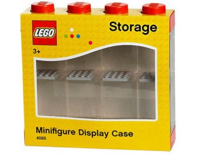 LEGO® zberateľská skrinka na 8 minifigúrok - červená