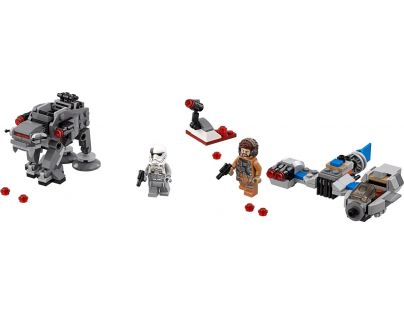LEGO Star Wars 75195 Snežný speeder™ a kráčajúci kolos Prvého rádu™