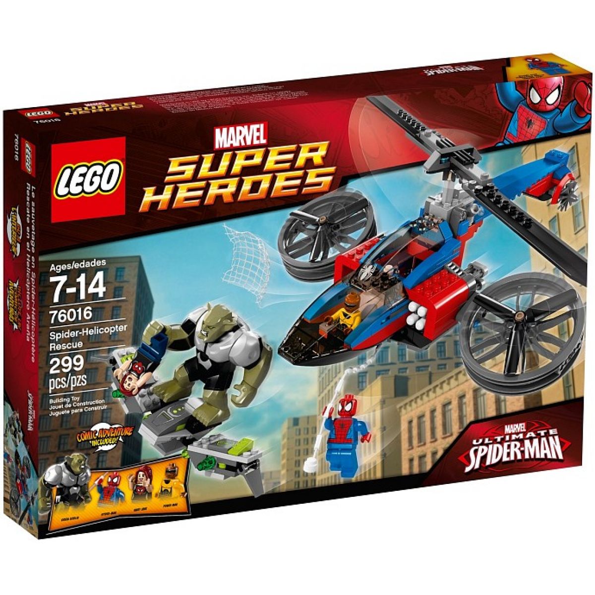 LEGO Super Heroes 76016 - Pavoučí záchranný vrtulník