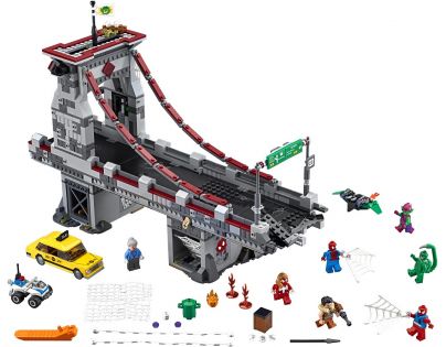 LEGO Super Heroes 76057 Spiderman: Úžasný souboj pavoučích válečníků na mostě
