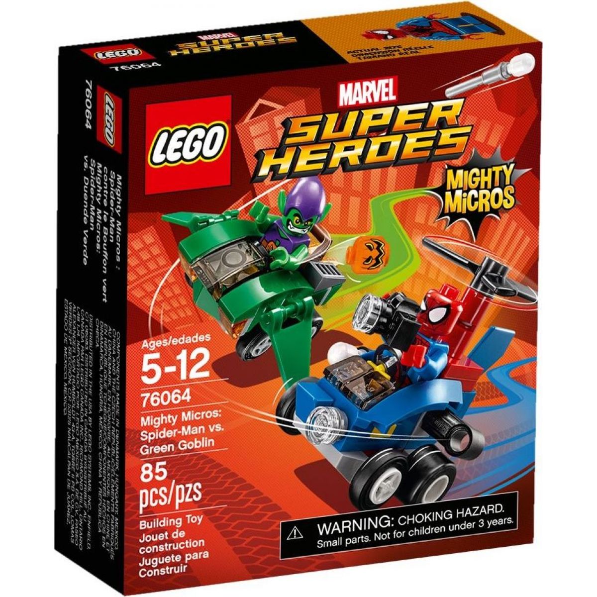 LEGO Super Heroes 76064 Mighty Micros Spiderman vs. Green Goblin