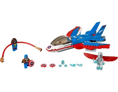 LEGO Super Heroes 76076 Kapitán America a honička ve stíhačce