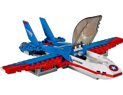 LEGO Super Heroes 76076 Kapitán America a honička ve stíhačce