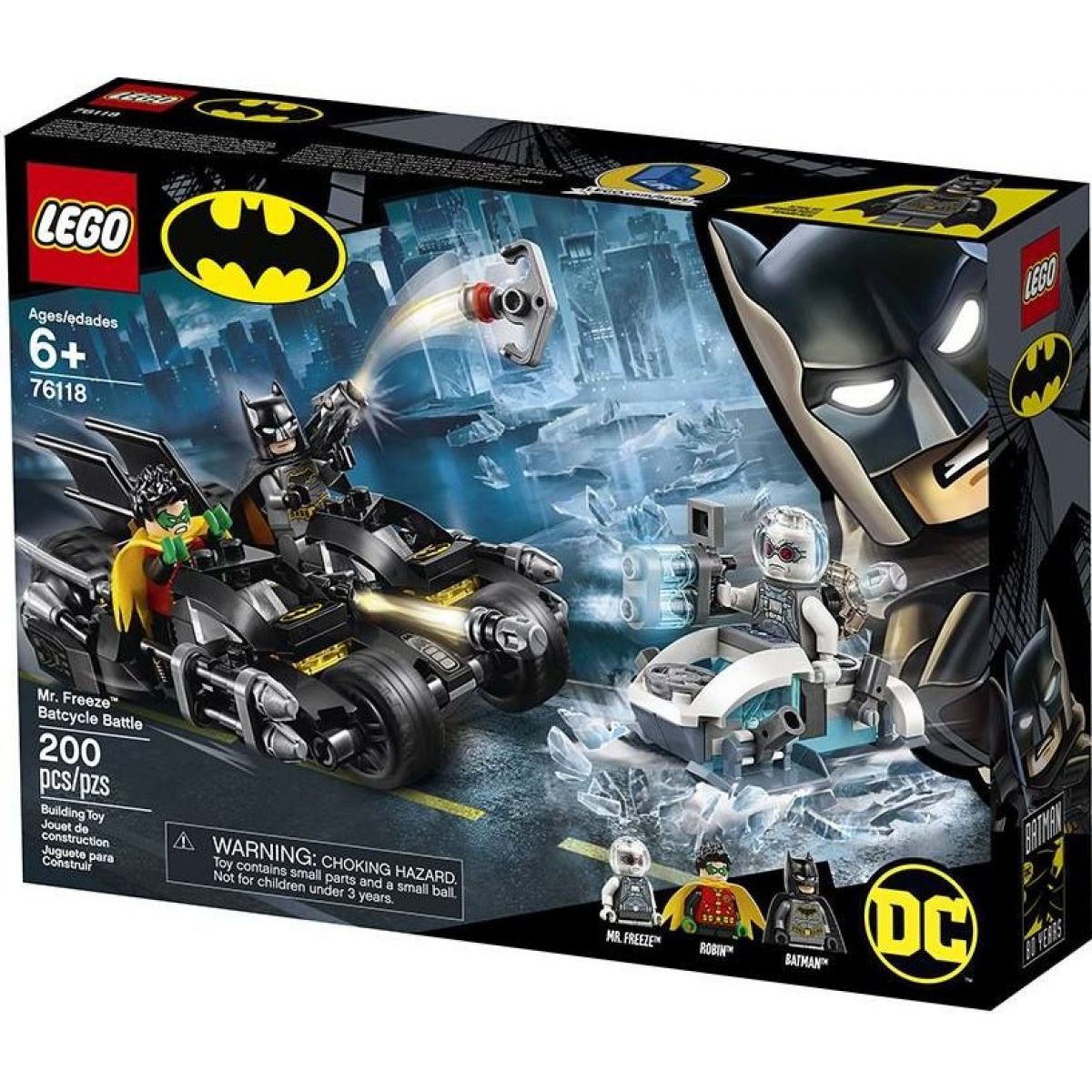 LEGO Super Heroes 76118 Mr. Freeze™ vs. Batman na Batmotorke™ - Poškodený obal