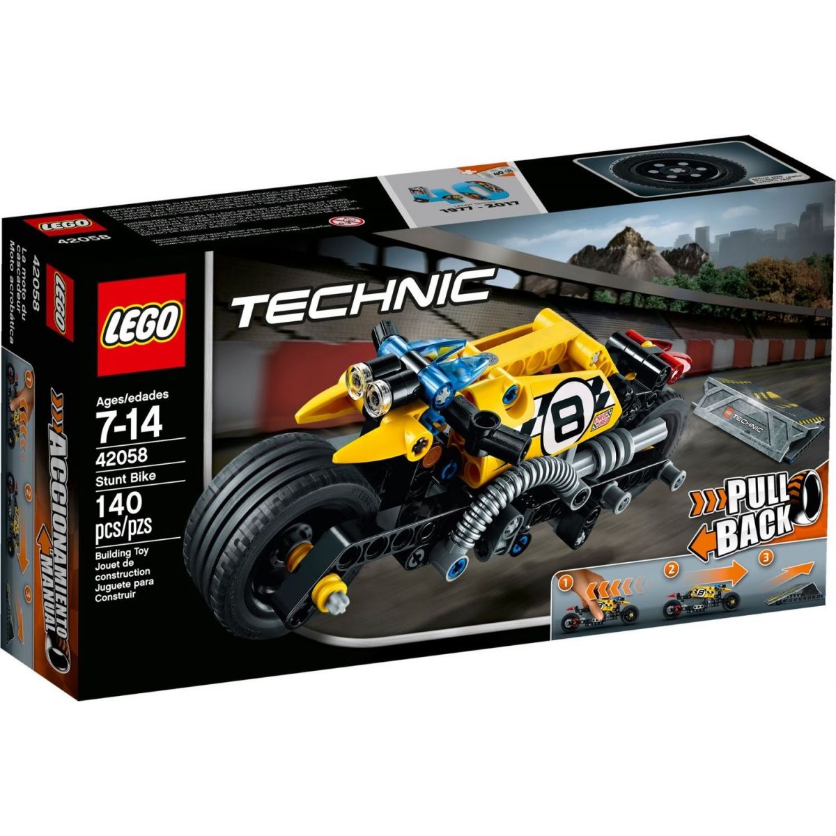 LEGO Technic 42058 Motorka pre kaskadérov