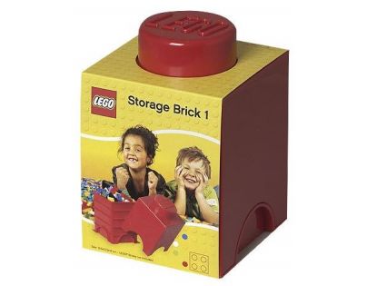 LEGO Úložný box 12,5 x 12,5 x 18 cm Červená