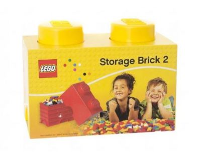 LEGO Úložný box 12,5 x 25 x 18 cm žltá