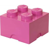 LEGO® Úložný box 25 x 25 x 18 cm Růžový