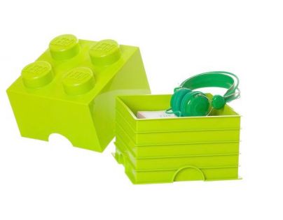 LEGO úložný box 25 x 25 x 18 cm jarná zelená