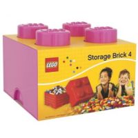 LEGO Úložný box 25 x 25 x 18 cm ružový 3