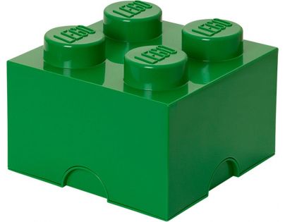 LEGO Úložný box 25 x 25 x 18 cm Tmavozelená