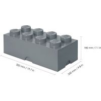LEGO® Úložný box 25 x 50 x 18 cm - Tmavo šedá 3