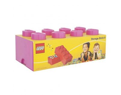 LEGO Úložný box 25 x 50 x 18 cm ružová