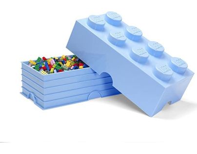 LEGO Úložný box 25 x 50 x 18 cm svetlomodrá