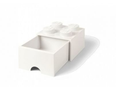 LEGO úložný box 4 so šuplíkom biela - Poškodený obal