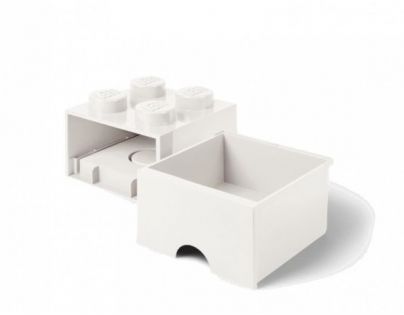 LEGO úložný box 4 so šuplíkom biela - Poškodený obal