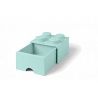 LEGO® úložný box 4 so šuplíkom aqua