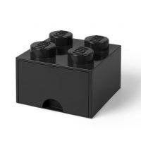 LEGO úložný box 4 so šuplíkom čierna - Poškodený obal 3