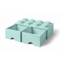 LEGO® úložný box 8 so šuplíkmi aqua 2