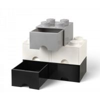 LEGO® úložný box 8 s šuplíky - biela 3