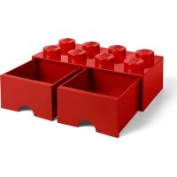 LEGO® Úložný box 8 so zásuvkami Červená 4