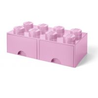 LEGO® Úložný box 8 so šuplíkmi svetloružová 2