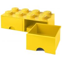 LEGO Úložný box 8 s šuplíky - žltá
