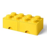 LEGO® Úložný box 8 s šuplíky - žltá 2