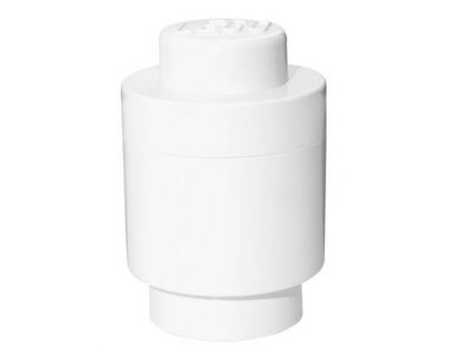 LEGO® úložný box guľatý 12,3 x 18,3 cm biela