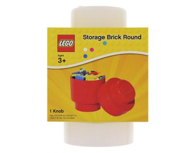 LEGO® úložný box guľatý 12,3 x 18,3 cm biela