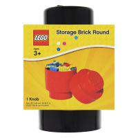 LEGO® úložný box guľatý 12,3 x 18,3 cm čierna 2