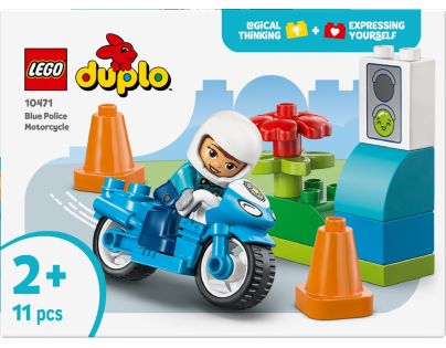 LEGO® 10471 Modrá policajná motorka