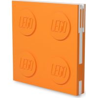 LEGO® 2.0 Zápisník s gélovým perom ako klipom oranžový