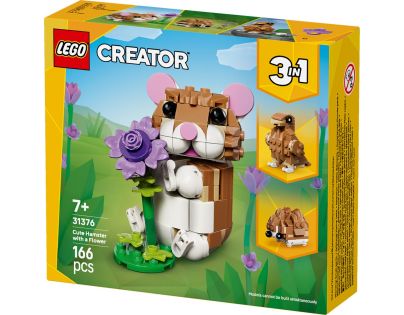 LEGO® 31376 Roztomilý škrečok s kvetinou