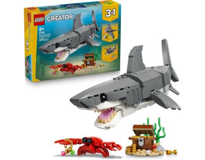 LEGO® 31381 Divoký žralok a truhlica s pokladom