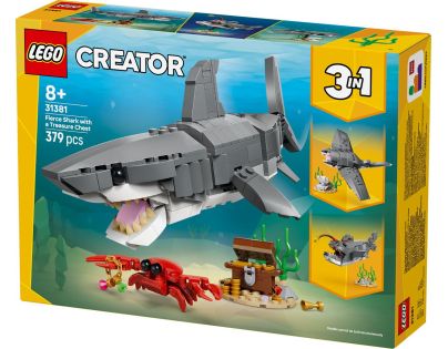 LEGO® 31381 Divoký žralok a truhlica s pokladom
