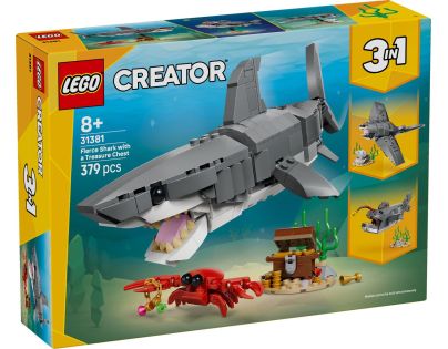 LEGO® 31381 Divoký žralok a truhlica s pokladom