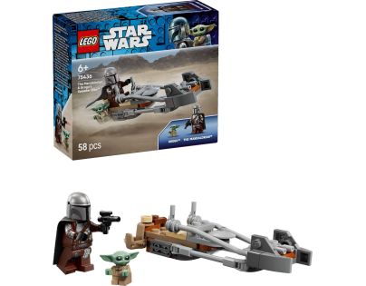 LEGO® 75436 Mandalorian, Grogu a spídrová motorka