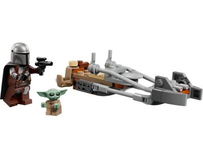 LEGO® 75436 Mandalorian, Grogu a spídrová motorka