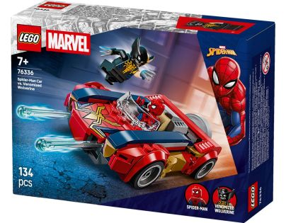 LEGO® 76336 Spider-Man a auto vs. venomizovaný Wolverine