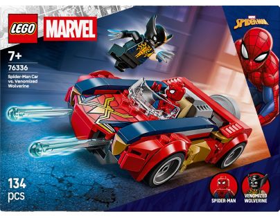 LEGO® 76336 Spider-Man a auto vs. venomizovaný Wolverine