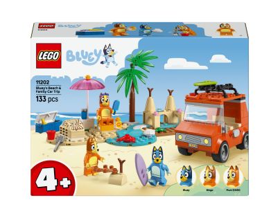 LEGO® Bluey 11202 Bluey a rodinný výlet autom na pláž