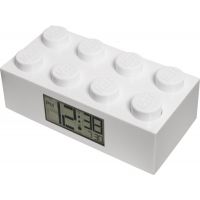LEGO® Brick Hodiny s budíkom biele 3