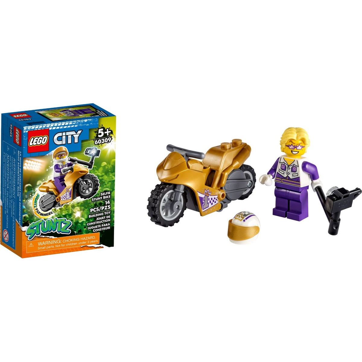 LEGO® City 60309 kaskadérske motorka sa selfie tyčou